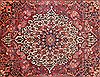 Bakhtiar Red Hand Knotted 120 X 148 Area Rug 400-17293 Thumb 2