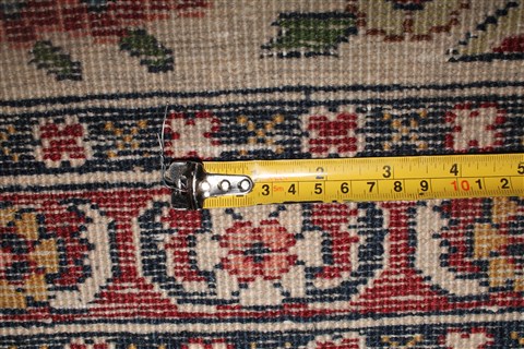 Tabriz Red Hand Knotted 119 X 147 Area Rug 400-17298 Image 4