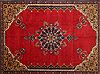 Tabriz Red Hand Knotted 119 X 147  Area Rug 400-17298 Thumb 32