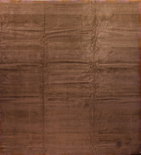 Indo-Tibetan Green Square Hand Knotted 149 X 165  Area Rug 400-17301 Image 0