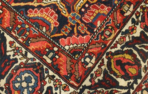 Bakhtiar Red Hand Knotted 129 X 190 Area Rug 400-17303 Image 1