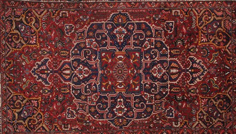 Bakhtiar Red Hand Knotted 129 X 190 Area Rug 400-17303 Image 3
