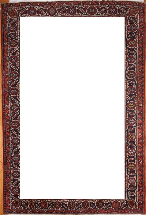 Bakhtiar Red Hand Knotted 129 X 190 Area Rug 400-17303 Image 5