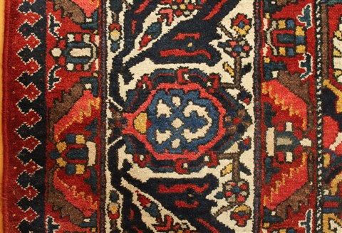 Bakhtiar Red Hand Knotted 129 X 190 Area Rug 400-17303 Image 7