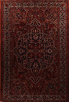 Persian Bakhtiar Red Rectangle 13x20 ft and Larger Wool Carpet 17303