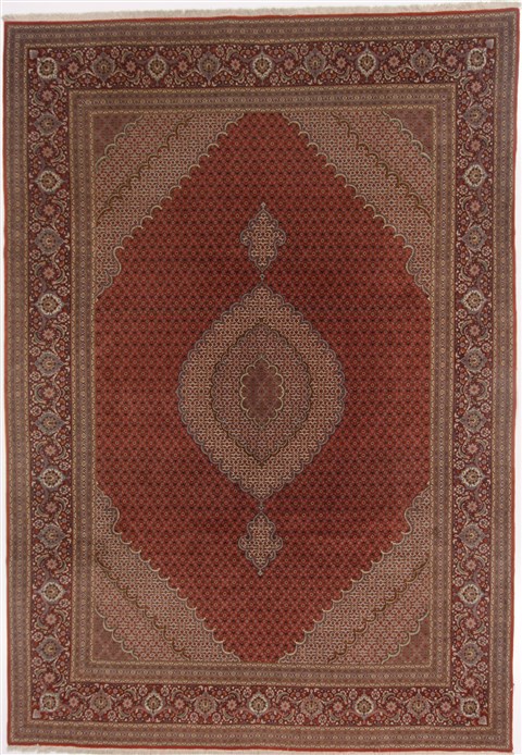 Tabriz Red Hand Knotted 83 X 1110  Area Rug 250-17305 Image 0