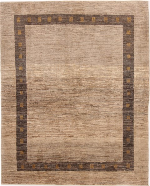 Gabbeh Brown Hand Knotted 51 X 64  Area Rug 250-17312 Image 0