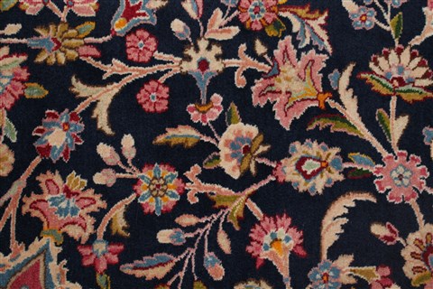 Kerman Blue Hand Knotted 121 X 180 Area Rug 400-17322 Image 24