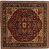 Serapi Red Square Hand Knotted 80 X 80  Area Rug 250-17327 Thumb 0