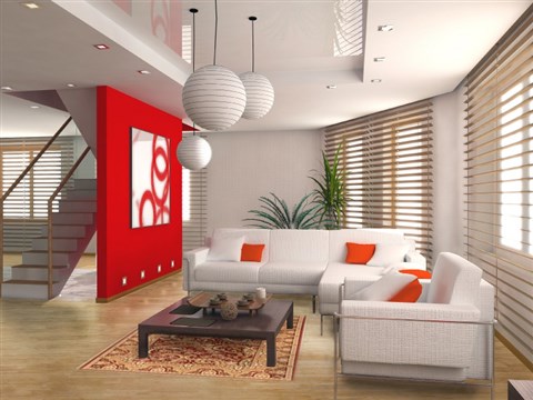 Modern Red Machine Made 30 X 50 Area Rug 300-17330 Image 5