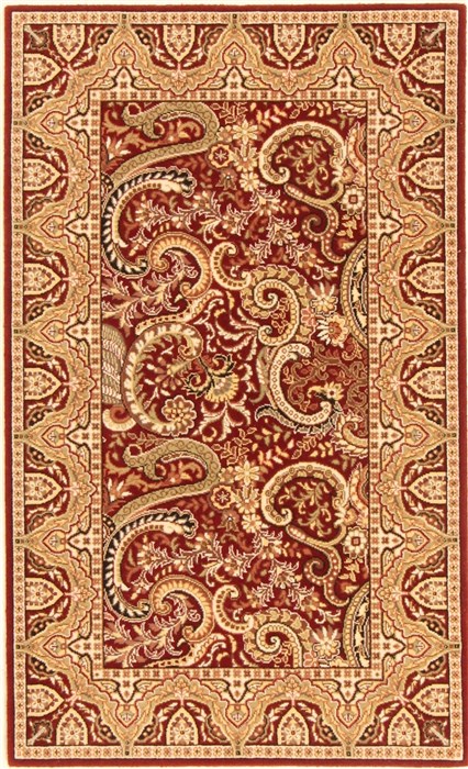 Modern Red Machine Made 30 X 50 Area Rug 300-17330 Image 0