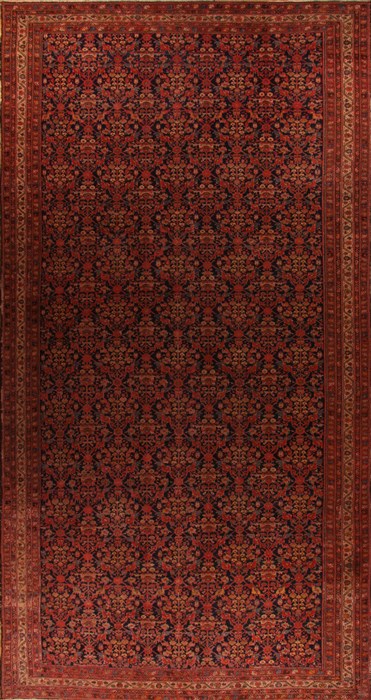 Malayer Red Hand Knotted 122 X 203  Area Rug 400-17334 Image 0