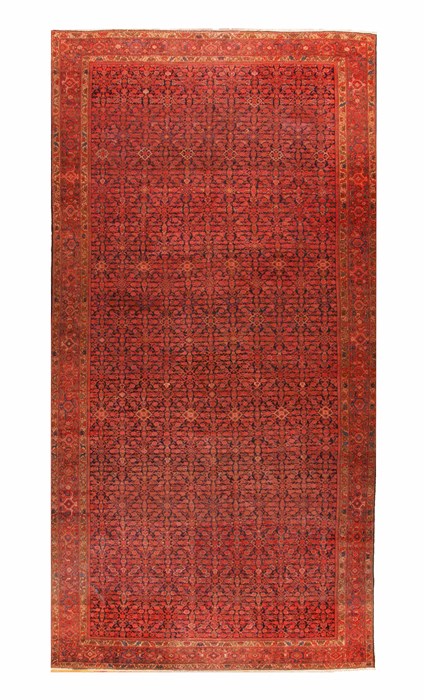 Malayer Red Hand Knotted 103 X 200  Area Rug 400-17335 Image 0