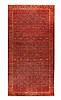Malayer Red Hand Knotted 103 X 200  Area Rug 400-17335 Thumb 0
