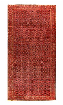 Persian Malayer Red Rectangle 13x20 ft and Larger Wool Carpet 17335