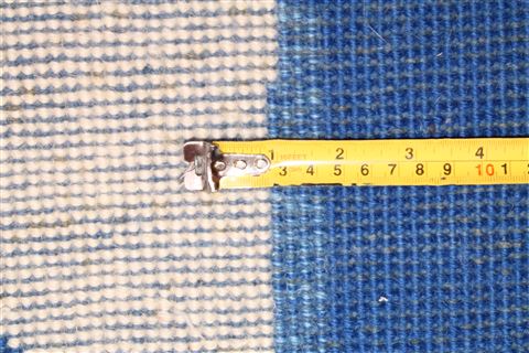 Modern Blue Square Hand Knotted 59 X 60 Area Rug 400-17337 Image 9