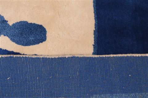 Modern Blue Square Hand Knotted 59 X 60 Area Rug 400-17337 Image 7