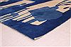 Modern Blue Square Hand Knotted 59 X 60 Area Rug 400-17337 Thumb 1