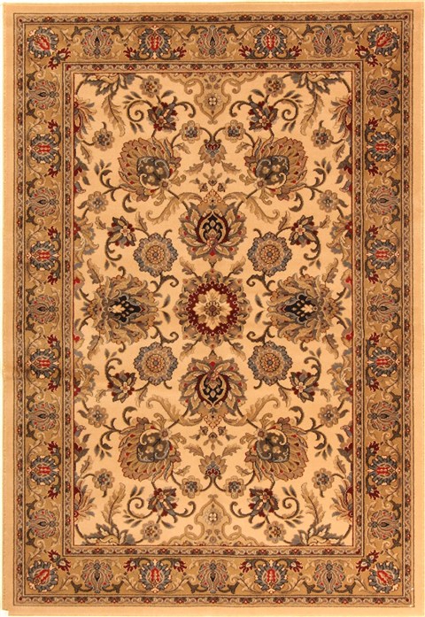 Tabriz Beige Machine Made 53 X 76  Area Rug 300-17339 Image 0