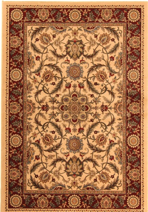 Chobi Beige Machine Made 53 X 76  Area Rug 300-17341 Image 0