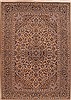 Kashan Beige Hand Knotted 73 X 103 Area Rug 400-17348 Thumb 0