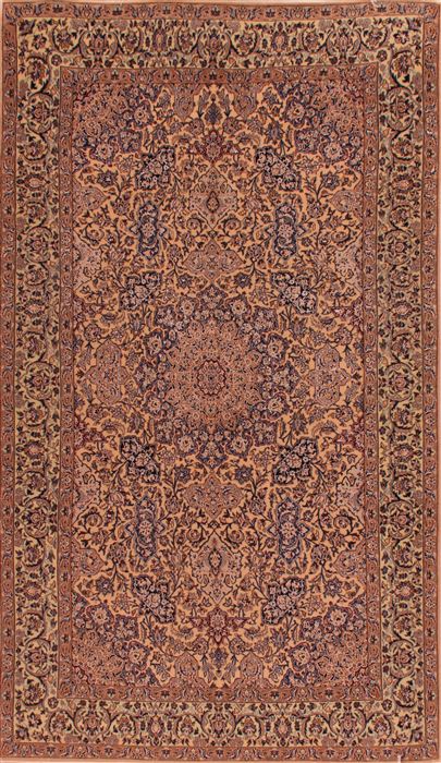 Nain Beige Hand Knotted 57 X 100 Area Rug 400-17350 Image 0
