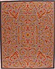 Kerman Blue Hand Knotted 80 X 101 Area Rug 400-17351 Thumb 0