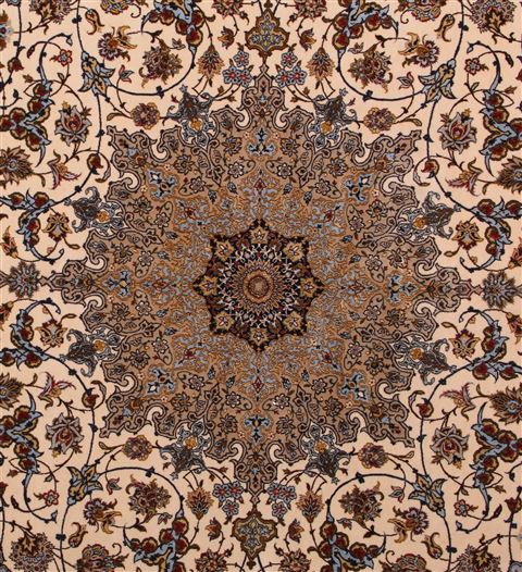 Isfahan White Hand Knotted 911 X 145 Area Rug 400-17352 Image 11
