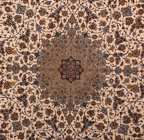 Isfahan White Hand Knotted 911 X 145 Area Rug 400-17352 Image 13