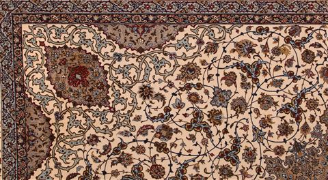 Isfahan White Hand Knotted 911 X 145 Area Rug 400-17352 Image 17