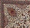 Isfahan White Hand Knotted 911 X 145  Area Rug 400-17352 Thumb 15