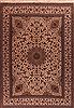Isfahan White Hand Knotted 911 X 145  Area Rug 400-17352 Thumb 0