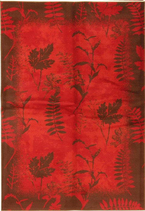 Modern Red Machine Made 53 X 76  Area Rug 300-17356 Image 0