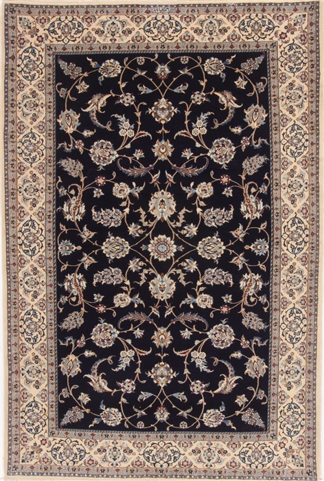 Nain Blue Hand Knotted 44 X 66  Area Rug 251-17363 Image 0