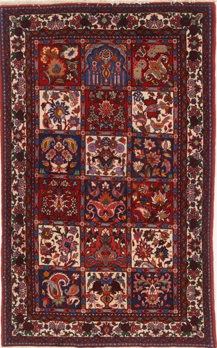 Bakhtiar Multicolor Hand Knotted 42 X 69  Area Rug 251-17364 Image 0