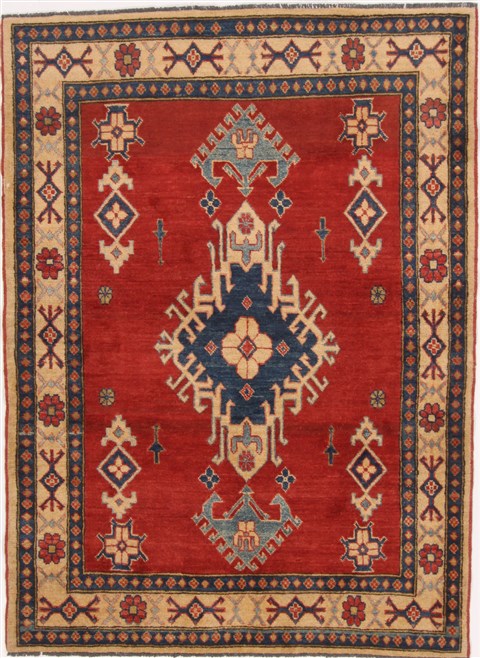 Kazak Red Hand Knotted 40 X 56  Area Rug 250-17369 Image 0