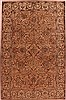 Tabriz Purple Runner Hand Knotted 46 X 95  Area Rug 400-17371 Thumb 0