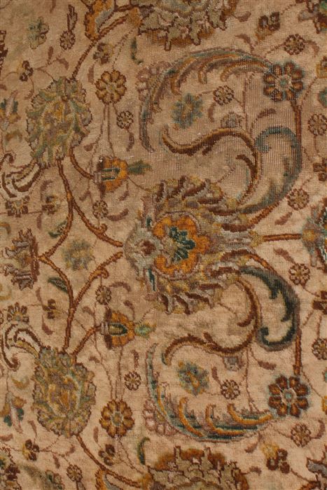 Tabriz White Hand Knotted 98 X 1511 Area Rug 400-17372 Image 10
