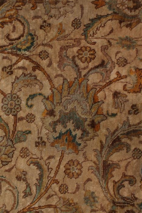 Tabriz White Hand Knotted 98 X 1511 Area Rug 400-17372 Image 11