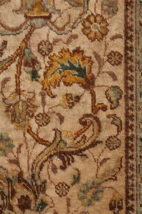 Tabriz White Hand Knotted 98 X 1511 Area Rug 400-17372 Image 12