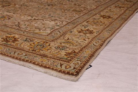 Tabriz White Hand Knotted 98 X 1511 Area Rug 400-17372 Image 13