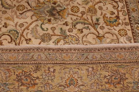 Tabriz White Hand Knotted 98 X 1511 Area Rug 400-17372 Image 14