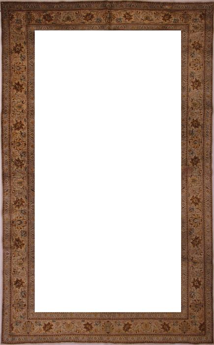Tabriz White Hand Knotted 98 X 1511 Area Rug 400-17372 Image 1