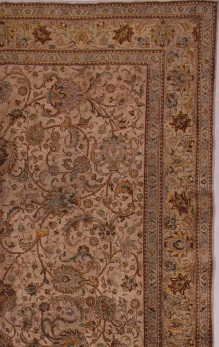 Tabriz White Hand Knotted 98 X 1511 Area Rug 400-17372 Image 3