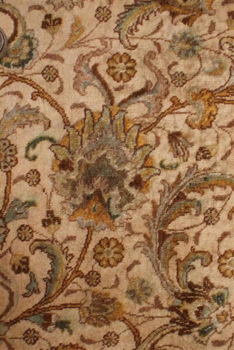Tabriz White Hand Knotted 98 X 1511 Area Rug 400-17372 Image 6