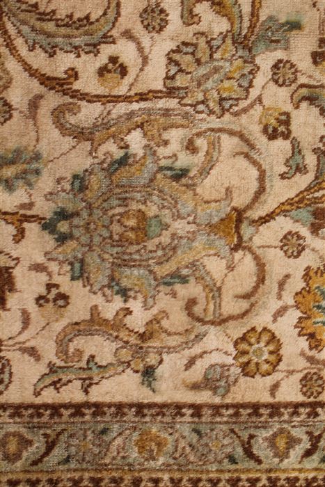 Tabriz White Hand Knotted 98 X 1511 Area Rug 400-17372 Image 7