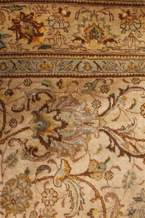 Tabriz White Hand Knotted 98 X 1511 Area Rug 400-17372 Image 8