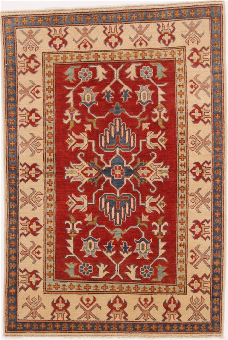 Kazak Red Hand Knotted 37 X 54  Area Rug 250-17373 Image 0