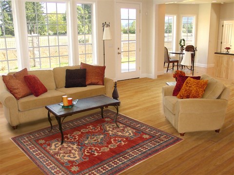 Kazak Red Hand Knotted 311 X 57 Area Rug 250-17379 Image 5