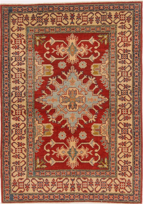 Kazak Multicolor Hand Knotted 40 X 58 Area Rug 250-17383 Image 0